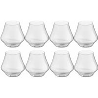 8x Drinkglazen/waterglazen transparant 220 ml Artisan