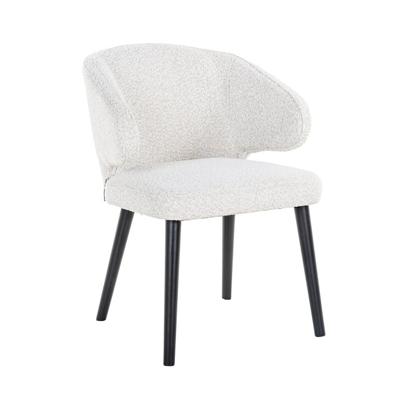 Eetkamerstoel Indigo White Bouclé