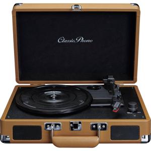 Lenco Classic Phono TT-10BN - Kofferplattenspieler mit Lautsprechern - Braun Platenspeler