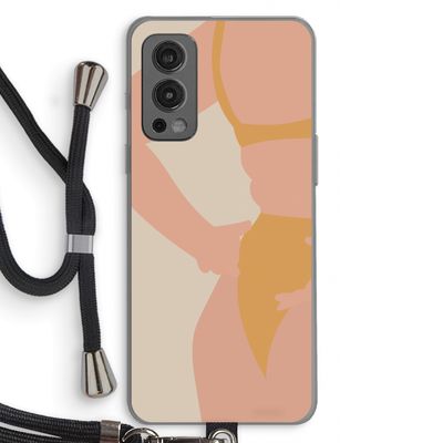 Bikini body: OnePlus Nord 2 5G Transparant Hoesje met koord