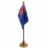Australie versiering tafelvlag 10 x 15 cm   -