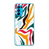 Colored Zebra: Oppo Find X3 Lite Transparant Hoesje