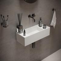 Fontein Ideavit Solidbliss 55x22x15 cm Solid Surface 2 Plateaus Mat Wit Ideavit