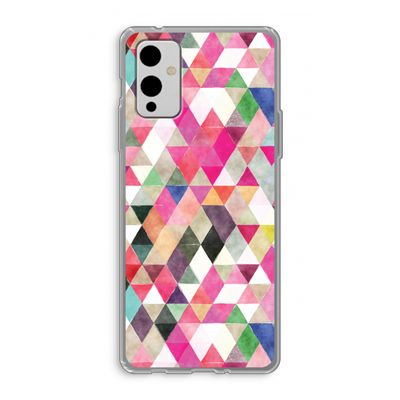 Gekleurde driehoekjes: OnePlus 9 Transparant Hoesje