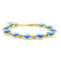 Qoss Armband Loïs Blauw | Goud