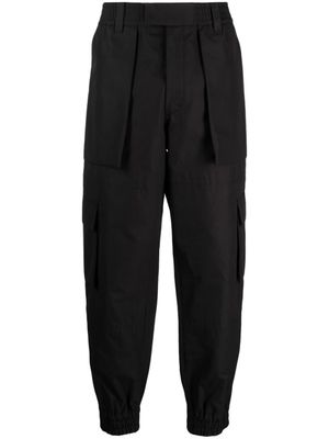 Alexander McQueen pantalon en coton à poches cargo - Noir