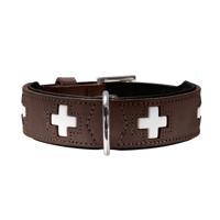 Hondenhalsband Hunter Swiss Bruin Zwart M 55 cm Hondenhalsband Hunter Swiss Bruin Zwart M 55 cm