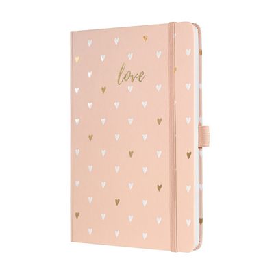 Sigel SI-JN335 Notitieboek Jolie Beauty A5 Hardcover Gelinieerd Roze Love 174 Blz 80g