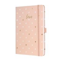Sigel SI-JN335 Notitieboek Jolie Beauty A5 Hardcover Gelinieerd Roze Love 174 Blz 80g