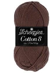 Scheepjes Cotton 8 657 Dark Brown