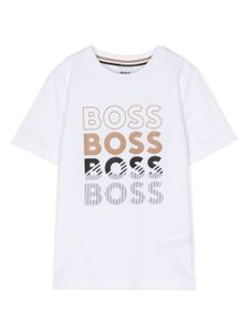 BOSS Kidswear t-shirt en jersey à logo imprimé - Blanc