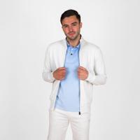 Heren Sweatvest Blokland | Witgrijs Heren Sweatvest Blokland | Witgrijs