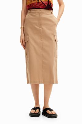 Midi-cargorok - WHITE - XL