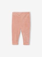 Babylegging in ribfluweel roze (poederkleur)