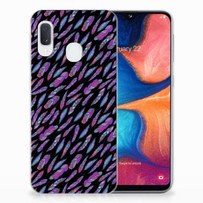 Samsung Galaxy A20e | TPU bumper | Feathers Color Samsung Galaxy A20e | TPU bumper | Feathers Color