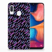 Samsung Galaxy A20e | TPU bumper | Feathers Color