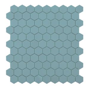 By Goof hexagon mozaiek mat voor vloer en wand 29,5 x 29,5 cm, jade