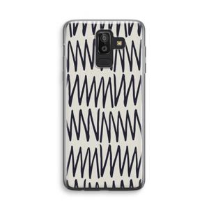 Marrakech Zigzag: Samsung Galaxy J8 (2018) Transparant Hoesje