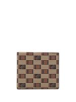 Moreau portefeuille en cuir à motif monogrammé - Marron