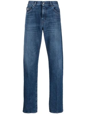 Versace jean à coupe droite - Bleu