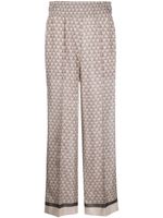 Brunello Cucinelli pantalon ample à imprimé géométrique - Tons neutres