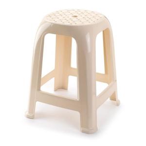 Zit krukjes - creme wit - kunststof - 37 x 37 x 46 cm - extra zitplaatsen