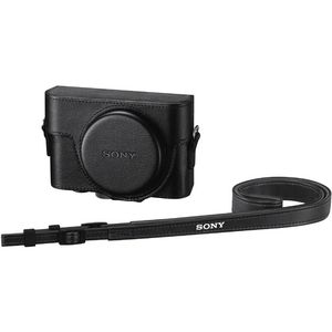 Sony RX100 leather case met mic jack opening (LCJRXKB.SYH)