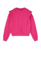 NoBell Meisjes super soft sweater fancy schouder - Kolly - Piiink roze