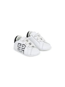 Givenchy Kids baskets en cuir à motif 4G - Blanc