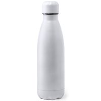 RVS waterfles/drinkfles wit met schroefdop 790 ml - Drinkflessen