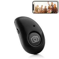 Bluetooth remote shutter afstandsbediening voor smartphone camera - verschillende kleuren - Zwart - thumbnail