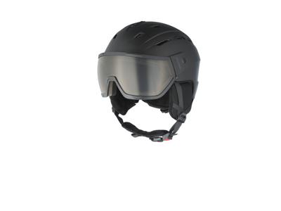 CRIVIT Skihelm met meekleurende skibril Premium (Zwart, M/L)