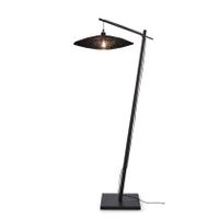 GOOD&MOJO Vloerlamp Iguazu - Bamboe|Jute Zwart - 78x55x176cm