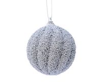 Kerstbal foam d8cm zilver - Ksd