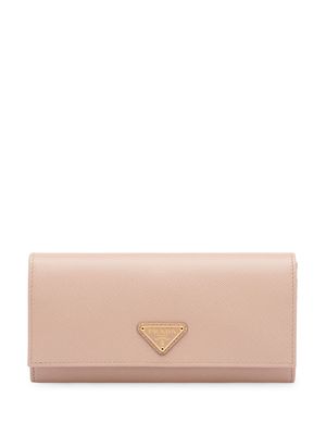 Prada portefeuille à plaque logo - Rose