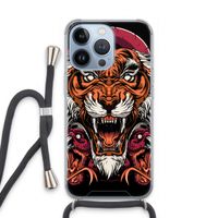 Tiger and Rattlesnakes: iPhone 13 Pro Transparant Hoesje met koord