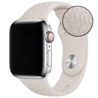 Apple Watch Print Sport Band - Luipaard Sterrenlicht - 44, 45, 46 & 49mm Apple Watch Print Sport Band - Luipaard Sterrenlicht - 44, 45, 46 & 49mm