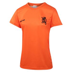 Nederlands Elftal Dames Voetbalshirt Thuis Eigen Naam EK 2021 Meisjes-Vrouwen - Leeuwinnen