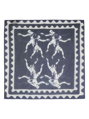Henrik Vibskov foulard imprimé Boxing - Blanc