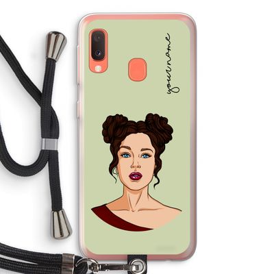 Pop-Art Creator: Samsung Galaxy A20e Transparant Hoesje met koord