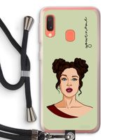Pop-Art Creator: Samsung Galaxy A20e Transparant Hoesje met koord Pop-Art Creator: Samsung Galaxy A20e Transparant Hoesje met koord