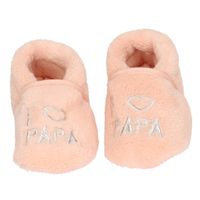 Roze meisjes babyslofjes I love papa  20-21  -