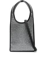 Coperni mini sac à main Swipe à ornements en cristal - Noir