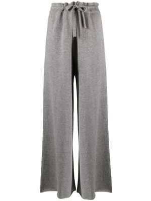 Jil Sander pantalon en cachemire à lien de resserrage - Gris