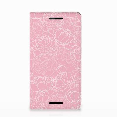 Nokia 2.1 2018 Smart Cover White Flowers