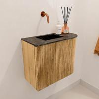Toiletmeubel Mondiaz Joya Dlux | 51.6 cm | Meubelkleur Oak | Faye wastafel Lava Wasbak Links | Zonder kraangat(en) Toiletmeubel Mondiaz Joya Dlux | 51.6 cm | Meubelkleur Oak | Faye wastafel Lava Wasbak Links | Zonder kraangat(en)