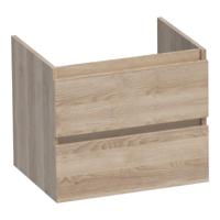 Brauer Joy - Onderkast - 60 cm - met 2 Softclose Lades Greeploos en 1 Sifon Uitsparing - Sunlit