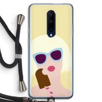 Ice cream: OnePlus 7 Pro Transparant Hoesje met koord