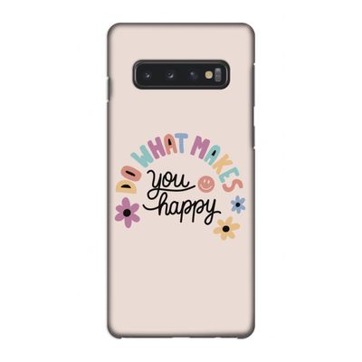 Happy days: Samsung Galaxy S10 4G Volledig Geprint Hoesje