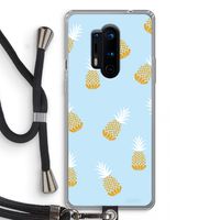 Ananasjes: OnePlus 8 Pro Transparant Hoesje met koord Ananasjes: OnePlus 8 Pro Transparant Hoesje met koord